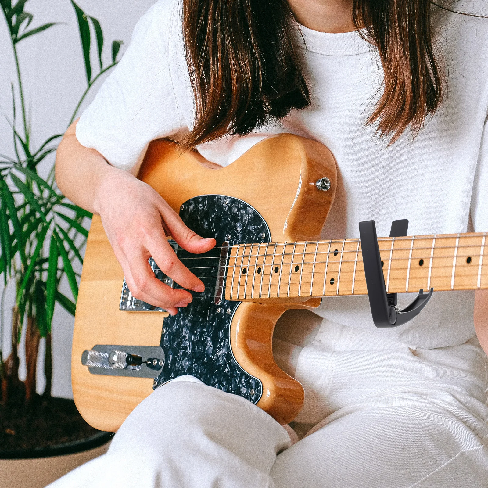 

1Pc Zinc Alloy Guitar Capo Professional Tuner Accessory For Acoustic Electric Ukulele Banjo Folk Guitar