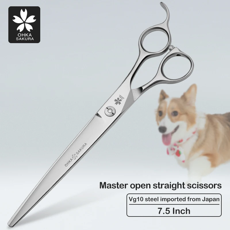 Professional Pet Beauty Scissors, Imported Vg10, Fine Steel, Tianyang Same Handle, Master Open 7.5 