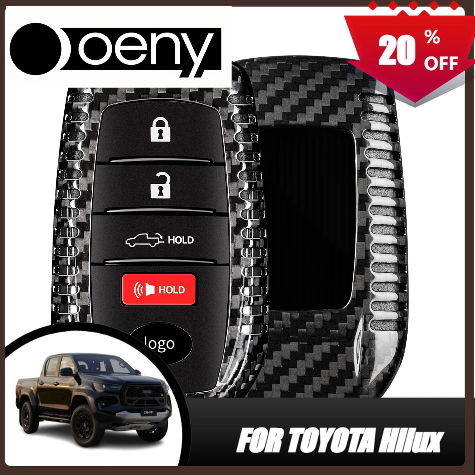 

Подходит для автомобильного ключа из углеродного волокна, подходит для Toyota Alphard Land Cruiser Hilux GR RAV4, чехол для ключей с защитой от царапин, аксессуары для Toyota