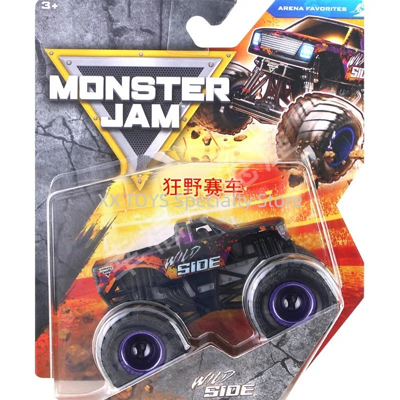 Monster Jam Monster Truck Schaal 1:64 Gegoten Voertuig Sparkle Smash Thunderroarus Monster Truck Jongens Off-Road Racing Collectible