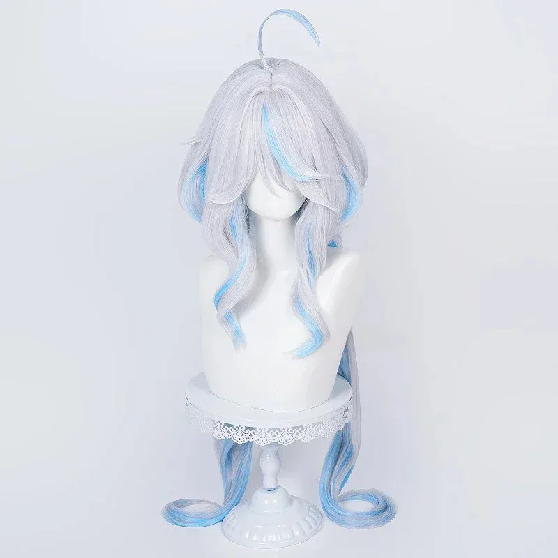 게임 원신 임팩트 후리나 코스프레 가발 로즈 네트워크 롱 포칼로스 애니메이션 내열성 합성 헤어 가발 yi;4
