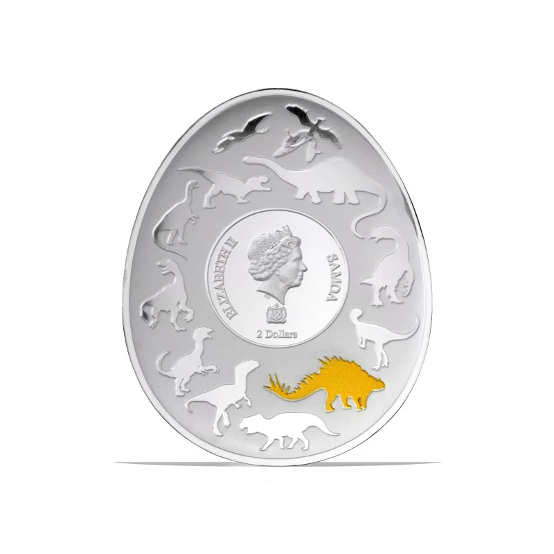 2023 Samoa 1oz .999 Silver Dinosaur Egg 2 Dollar Silver Coin (Series 9)