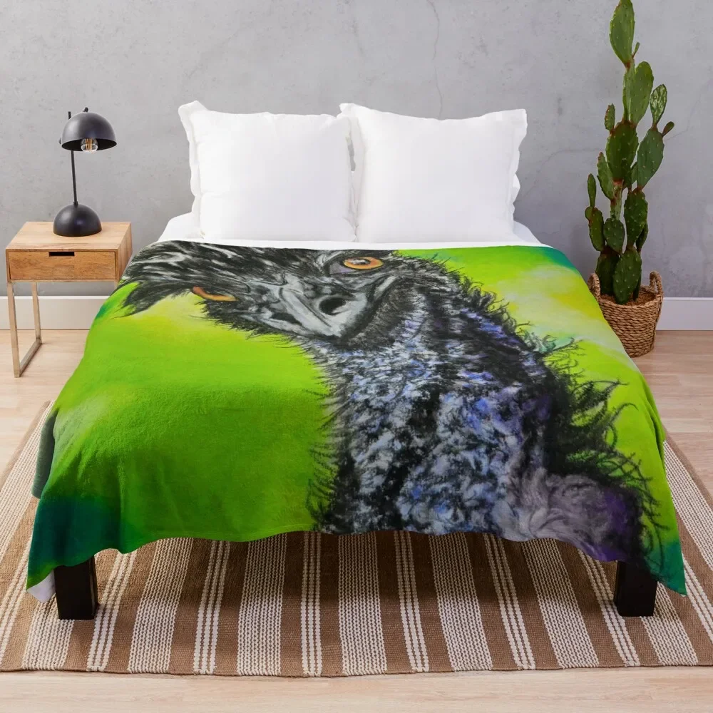 

Emu bird Throw Blanket Warm Loose Furrys Blankets