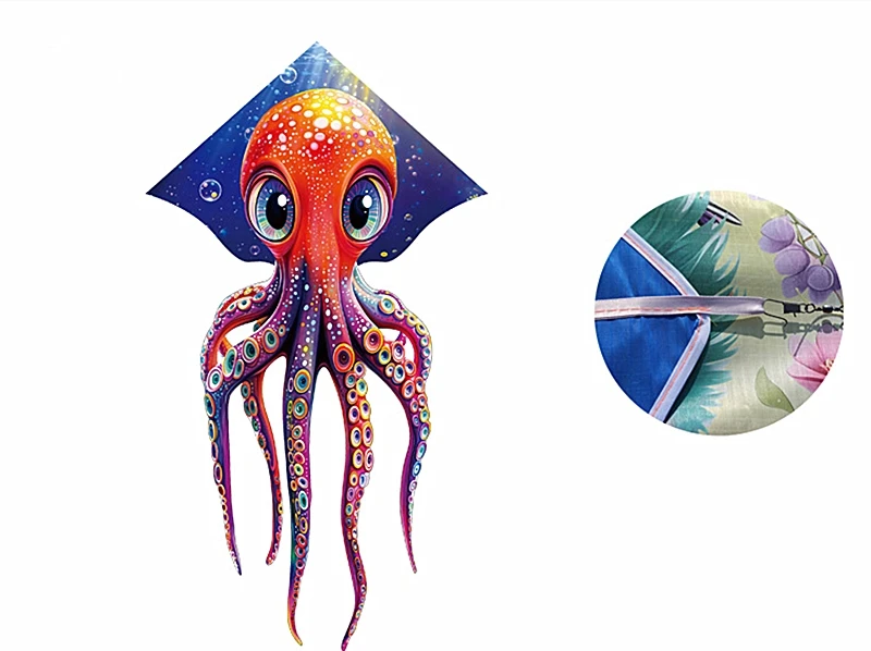 free shipping octopus kite cometas de viento outdoor toys kite for kids kite professional breezemoon toy sports deportes-y-ocio