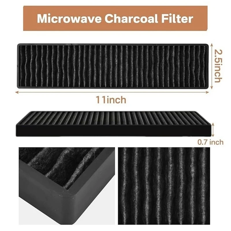 WB06X10807 Sostituzione del filtro al carbone per microonde per GE JVM7195SK6SS, JVM7195EK5ES, JNM7196SK6SS, PVM9005SJ8SS
