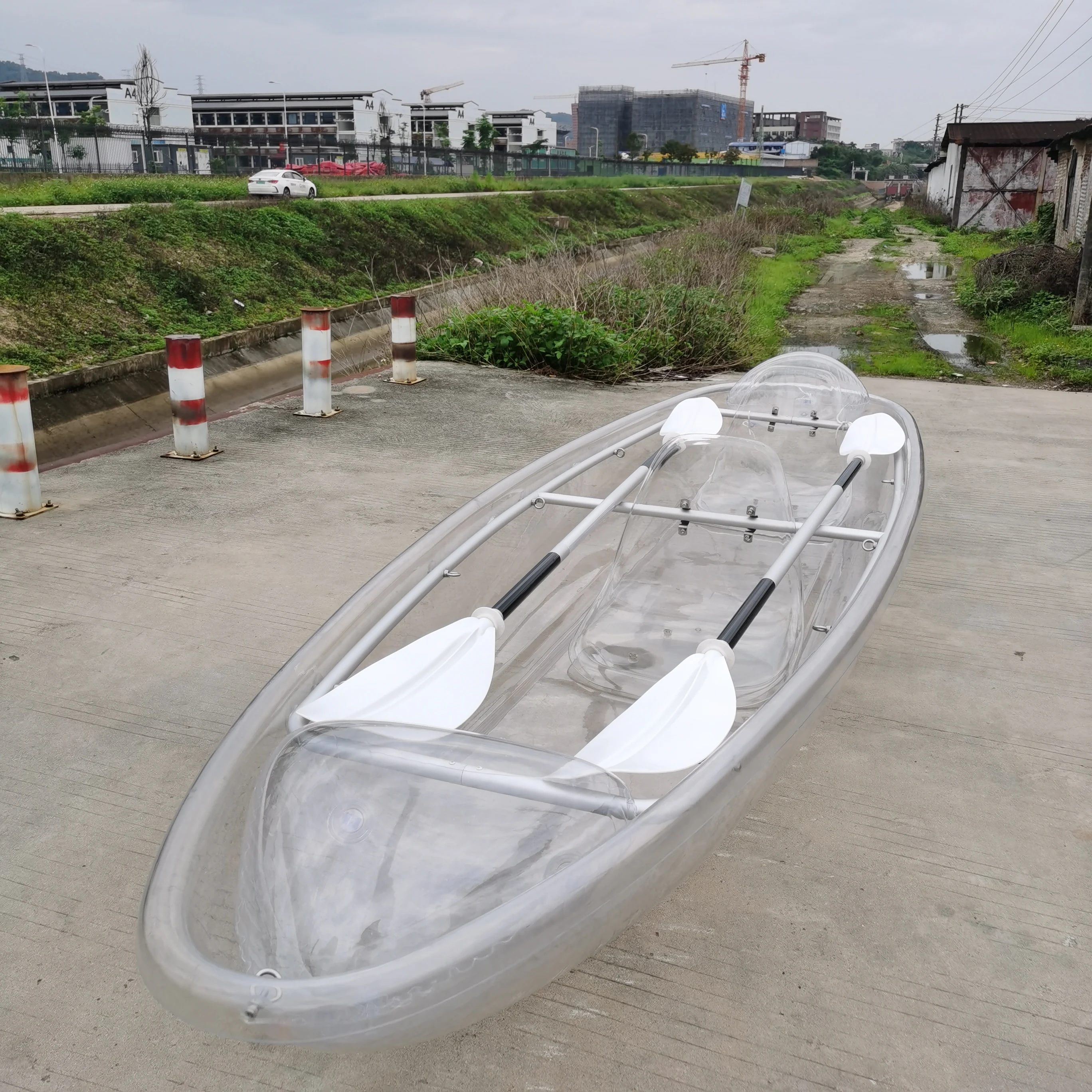 High Quality Pool Summer Float Transparent Canoe kayak Boat PC Transparent Boat