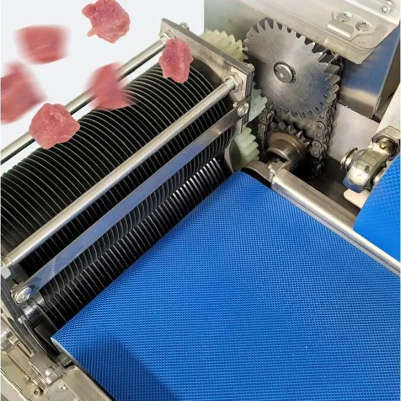 3000W Commercial Fresh Meat Dicer Machine Dual Motor High Efficiency Meat Processing Equipment
