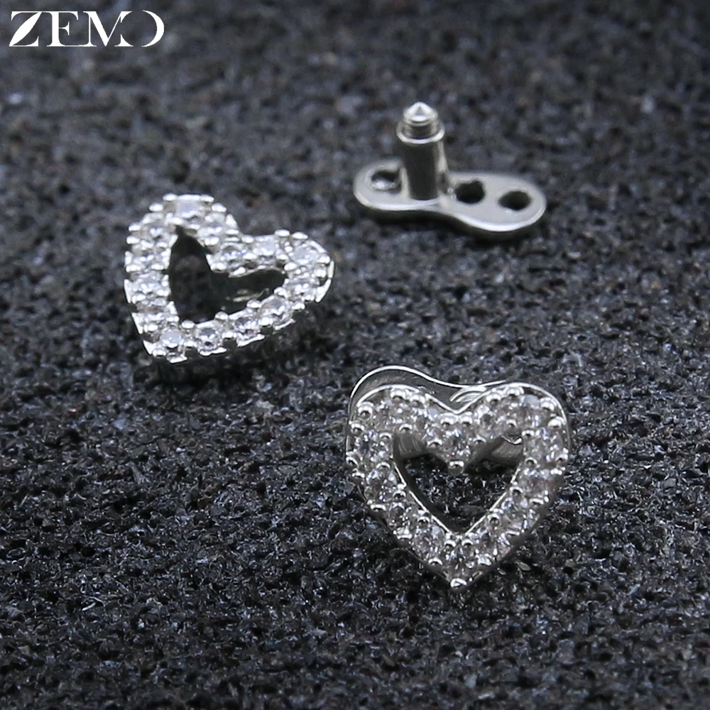 ZEMO 2 ชิ้น 14G จิวเวลรี่ไมโคร - Body Jewelry Dermal บทวิจารณ์และราคา