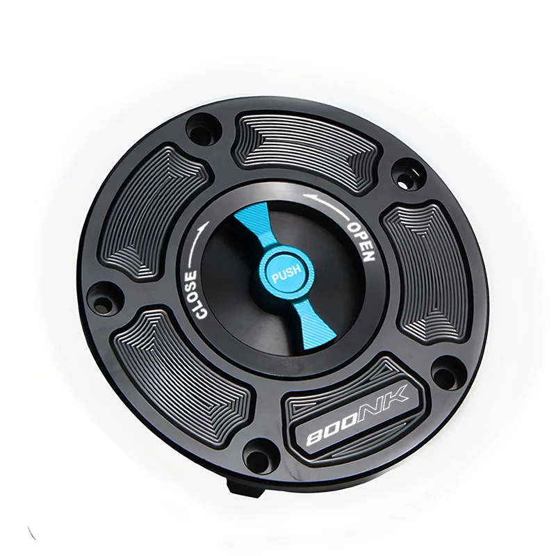 For CFMOTO 800NK NK800 Motorcycle CNC Fuel Gas Tank Cap Cover Aluminum Keyless Rear Passenger Armrest OF Fuel Tank Armrest
