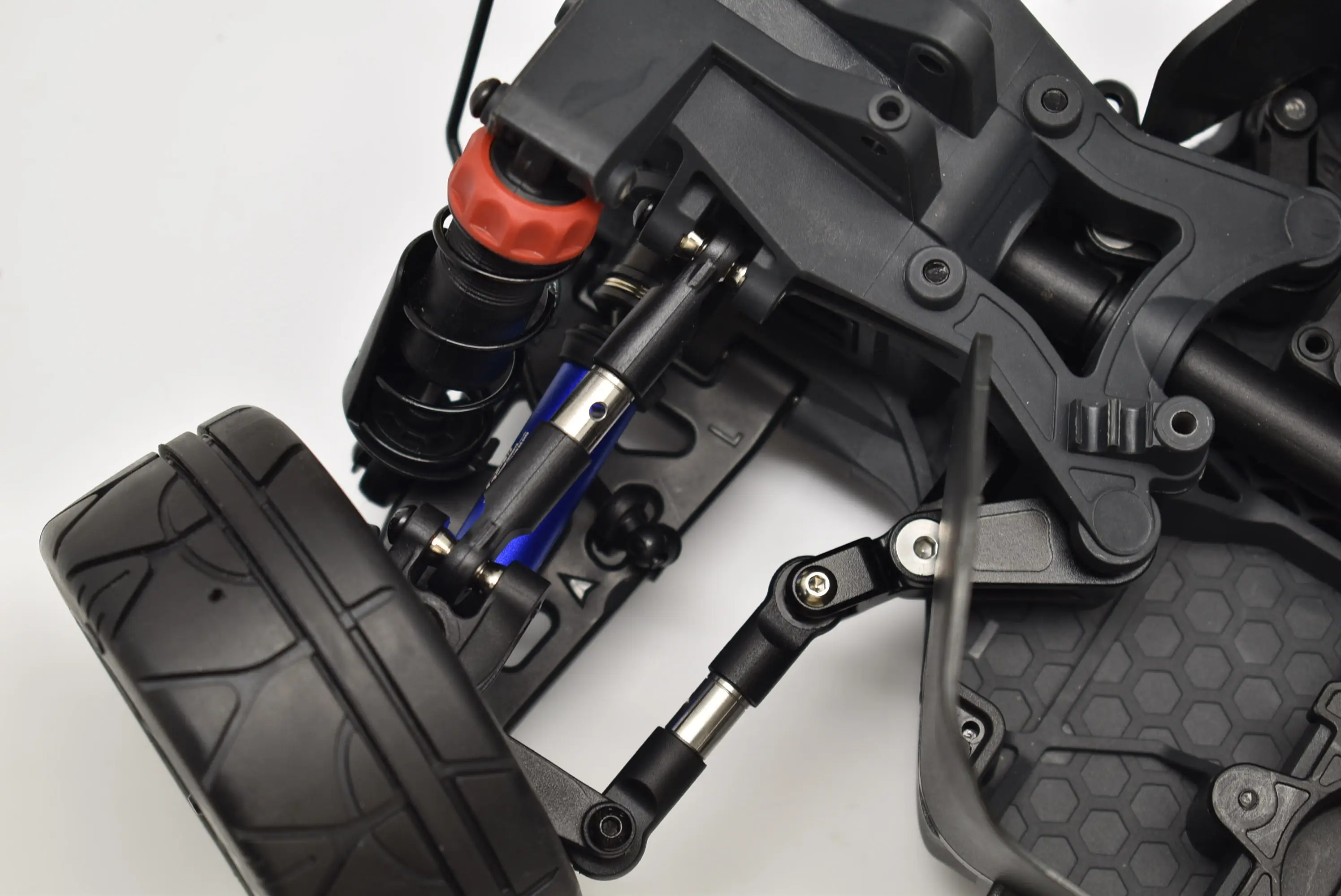 GPM Batang Pengikat Baja Tahan Karat Dapat Disesuaikan untuk ARRMA 1/8 Vendetta 4X4 3S BLX-ARA4319V3