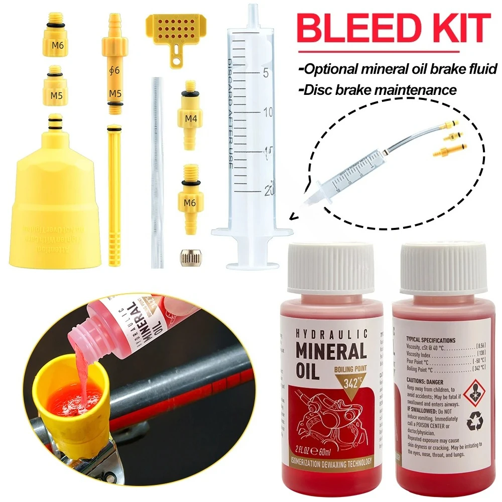 AliExpress NONE Bicycle Brake Oil Bleed Kit Tools For SHIMANO,TEKTRO,Avid,Series MTB Road Bike Brake Repair Tool