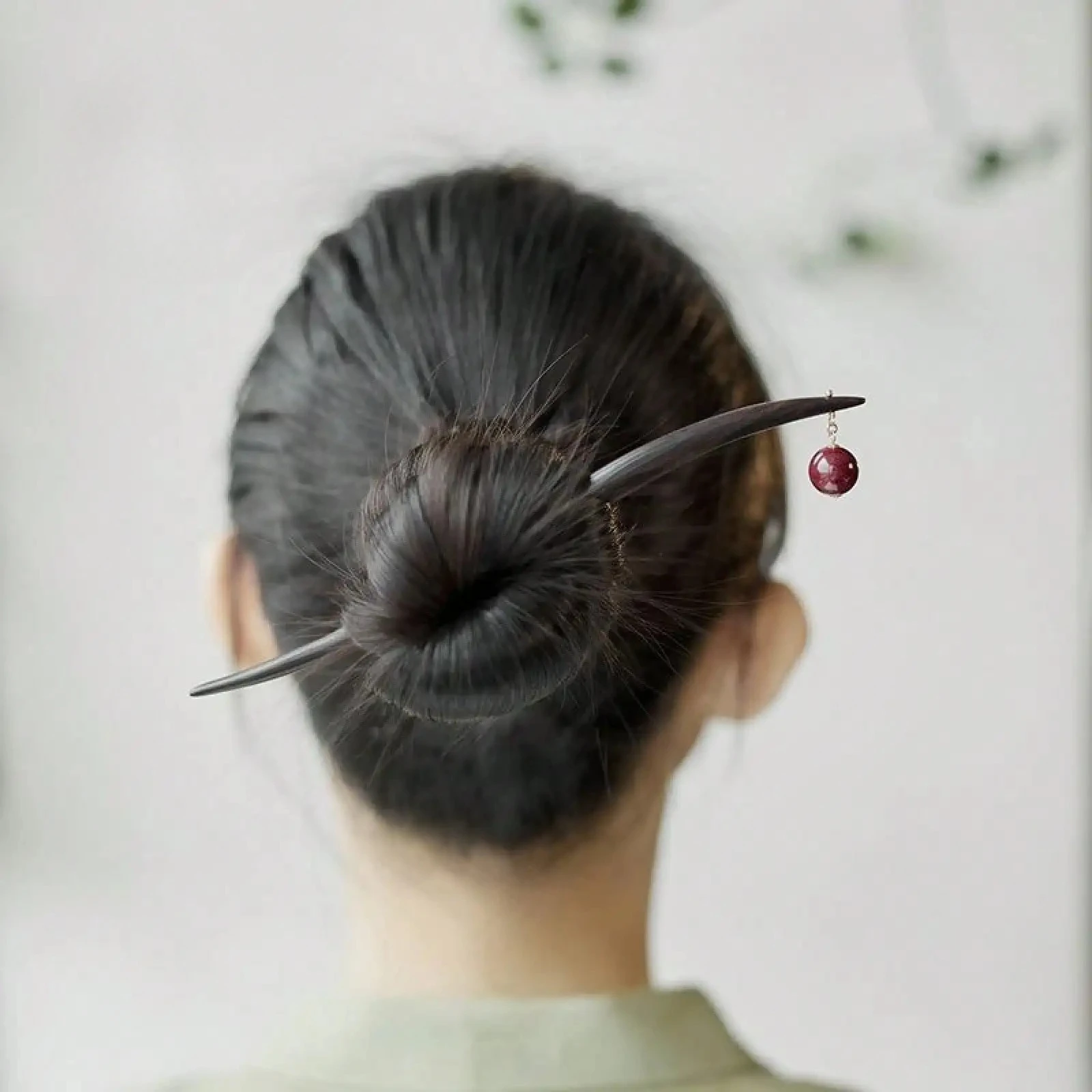 Simple And Elegant Ancient-Style Sandalwood Hairpin, New-Style Wooden Hairpin, Hair Accessory Cheongsam