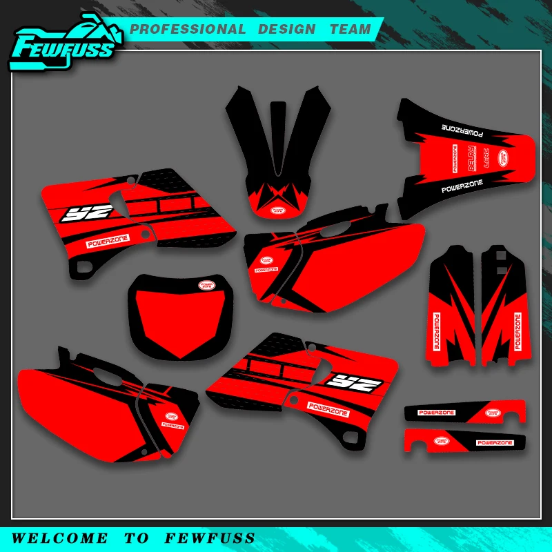 

Fewfuss для YAMAHA YZ250F YZ400F YZ426F YZF 250 400 426 1998 1999 2000 2001 2002 Графические наклейки Наборы наклеек для мотоциклов на заказ