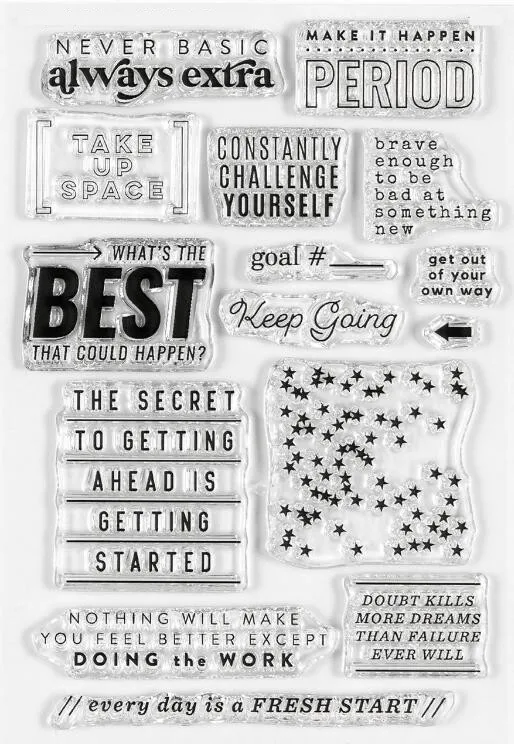 English  Clear Stamp For DIY Scrapbooking Card Making  A8009