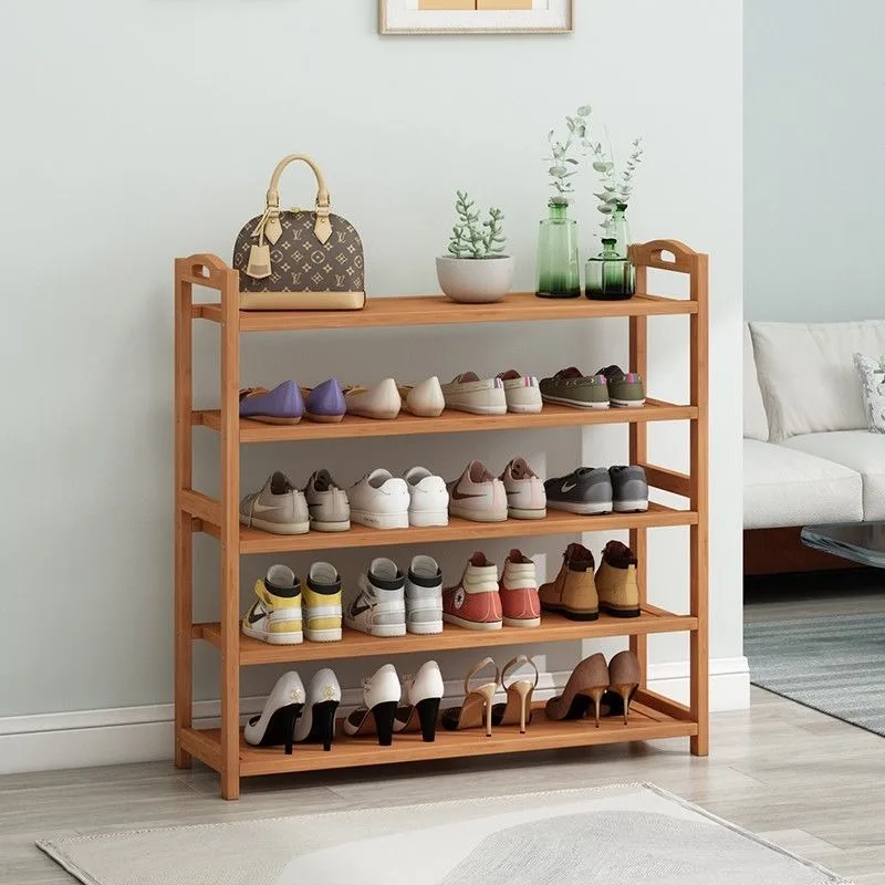 4-8 Tiers Wooden Shoe Rack Organizer, Simple Entrance Shoe Cabinet, Large Storage Shelf for Space Saving Home Organization ﻿