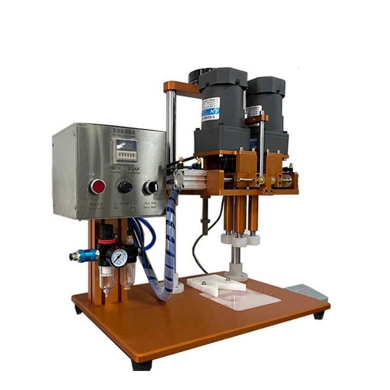 

Semi-automatic cap screwing machine, high-speed thread cap rubbing machine, cap screwing machine with pump