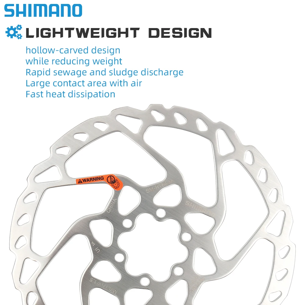 SHIMANO RT66 6-Bolt Disc Brake Rotor 203/180/160mm For Deore M6100/SLX M7100/XT M8100 Resin/Metal pad Disc Brakes MTB Rotor