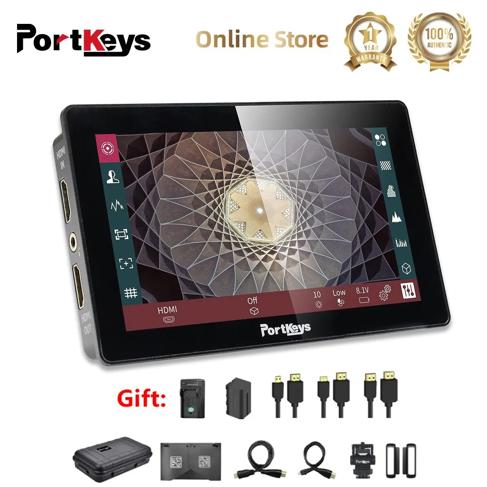 

Portkeys LH5P II Camera Control Field Monitor |Touch Screen |Metal Frame |Bluetooth |2200 Nit |5.5" |1920x1080