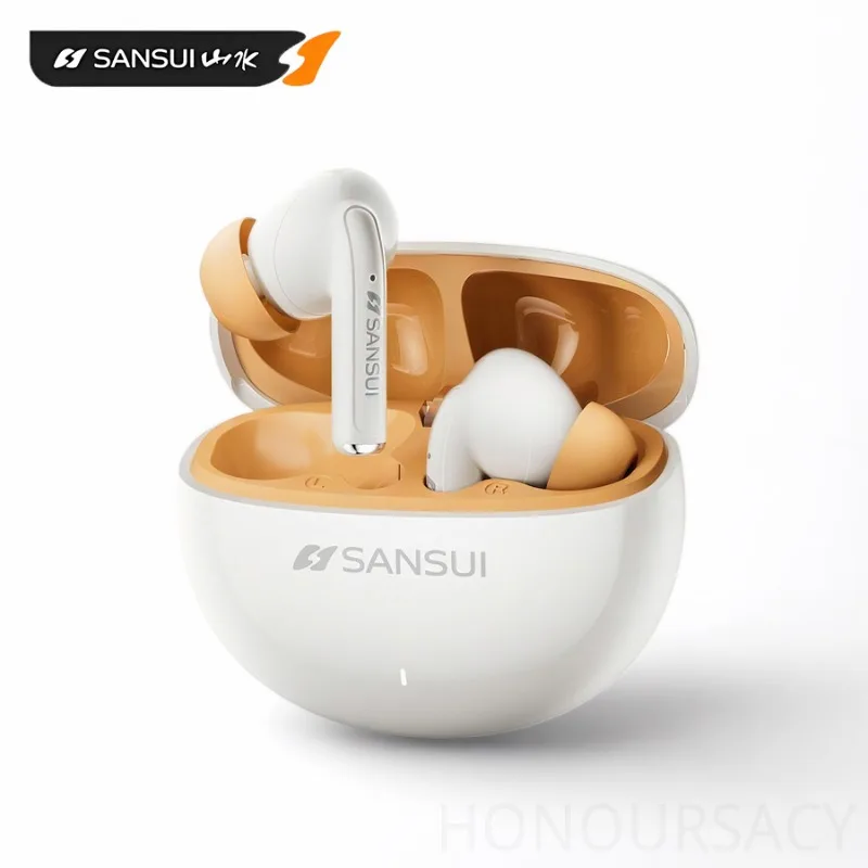 سماعات أذن Sansui W59 Ai Translator -35dB ANC بلوتوث 6.0 سماعات رأس بخاصية إلغاء الضوضاء النشطة مع 74 ترجمة لغة #1