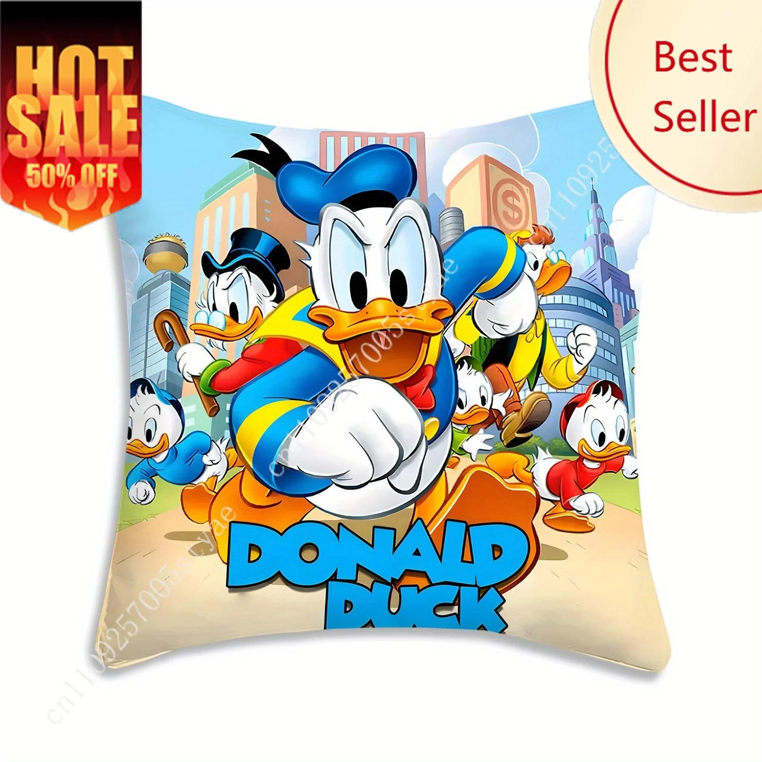 

Donald Duck Daisy Pillowcase Disney Cartoon Pillow Case Soft Sofa Bed Child Holiday Party Boy Girl Gifts Custom Pillow Cover