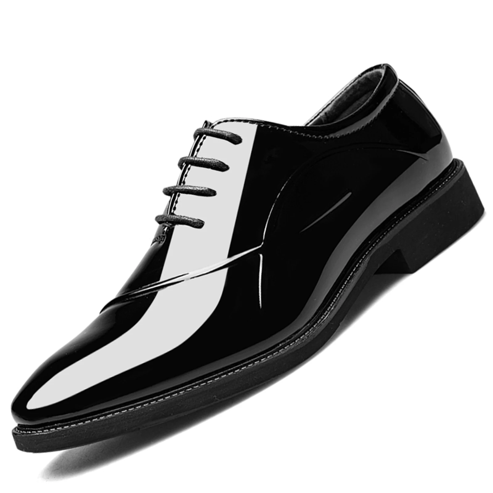 Men's Dress Shoes Classic Modern Formal Business Oxford Comfortable Tuxedo Casual Lace Up Derbys Shoes For Men