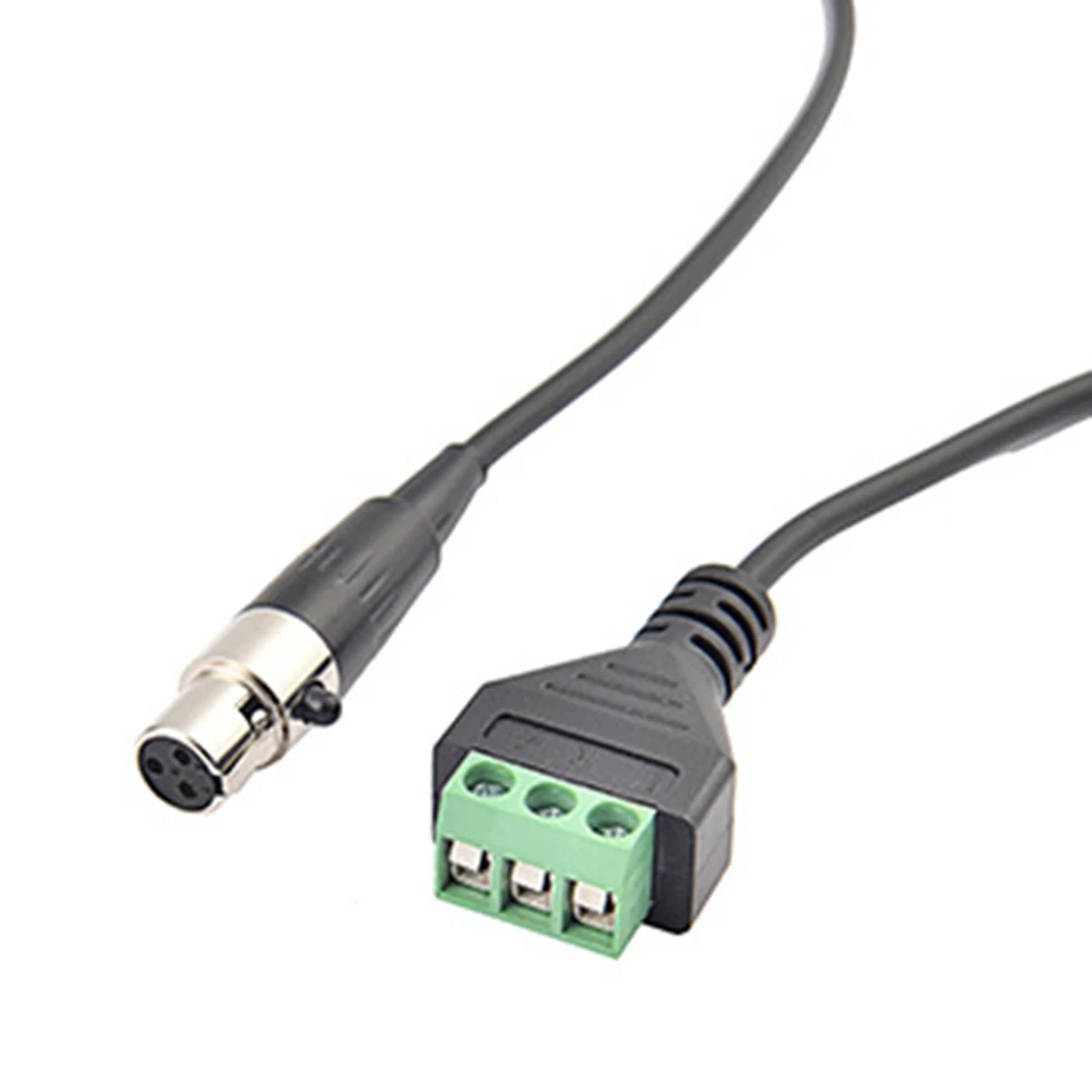 1 шт. мини XLR 3-контактный разъем «мама» на 3-контактный AV-винт, видеобалун, разъем-конвертер, разъем-адаптер, кабель, шнур, динамик, микрофон