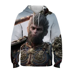 Zwarte Mythe Wu Kong Game Leven Populair Patroon Print 3d Geprinte Hoodie Met 2024 Hoodie Dagelijks Hoodie Sweatshirt