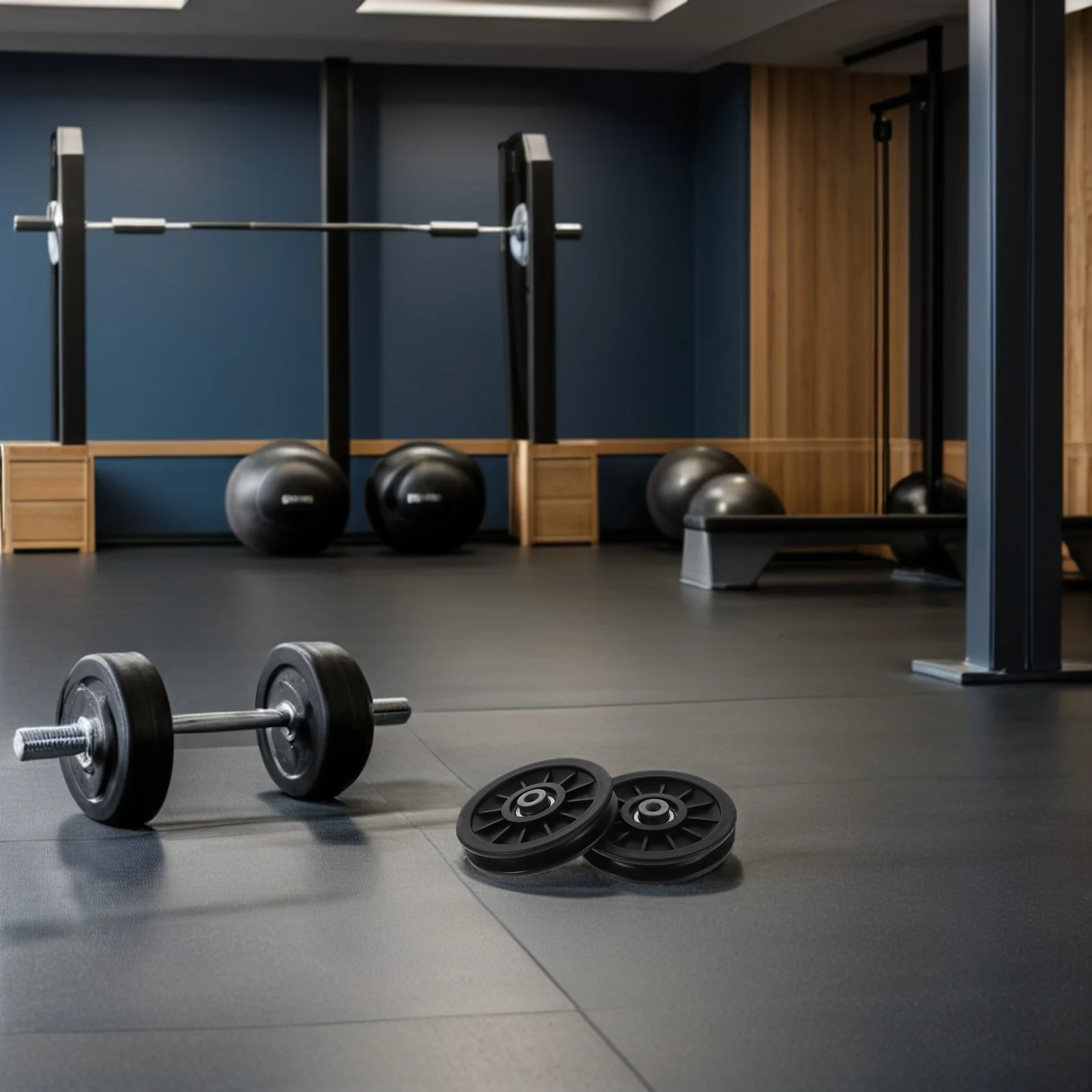 

2Pcs 105Mm Pulley Wheel for Gym Equipment Heavy Duty Wear Resistant Pa Material Replacement Fit Most Cable Machines