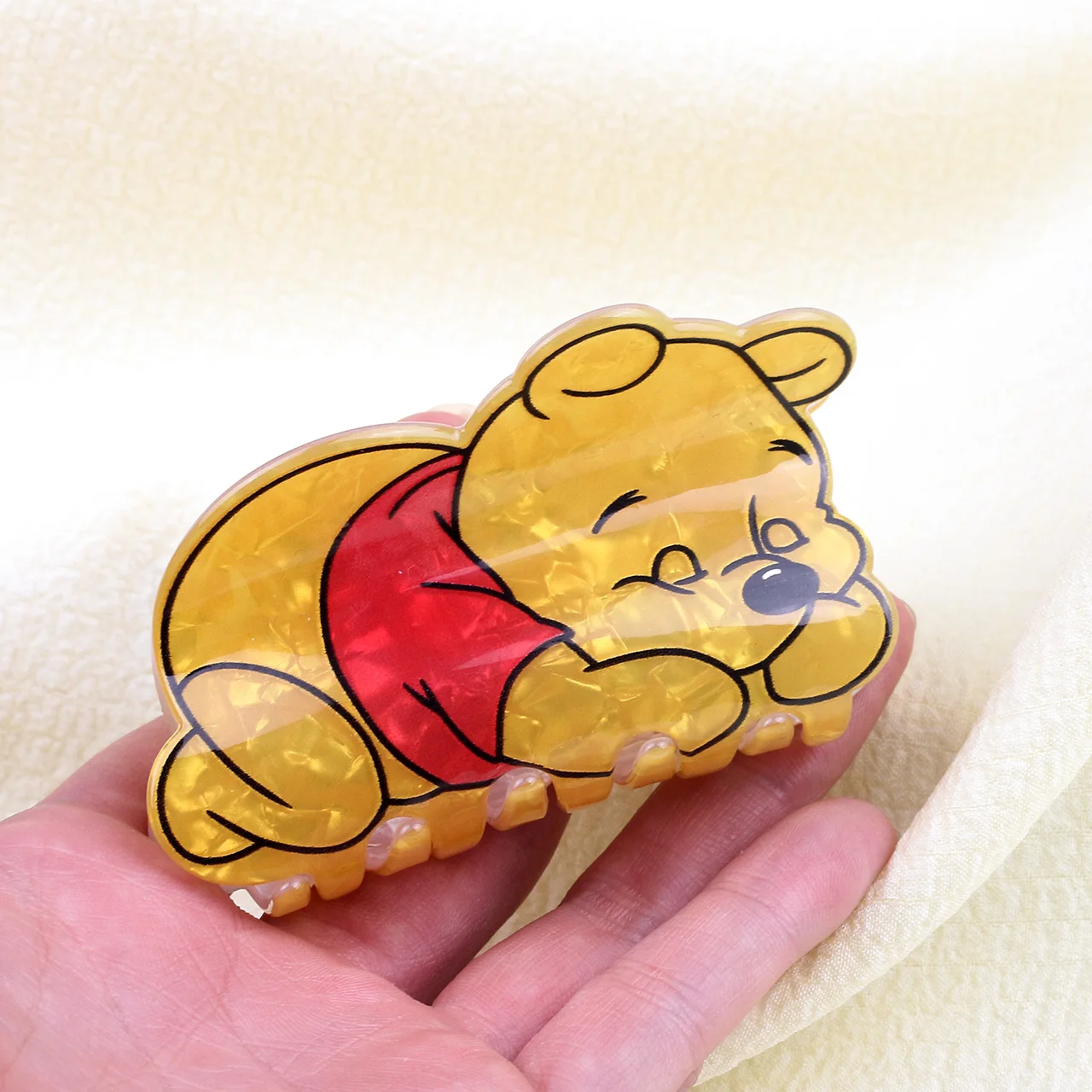 مخلب شعر ويني ذا بوه الكرتوني اللطيف من ديزني، مشبك شعر متعدد الوظائف #3