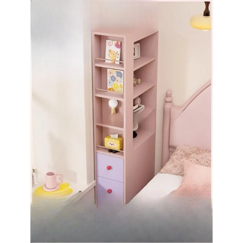 

Bedside Narrow Cabinet Bedroom Bedside Small Side Cabinet Children's Storage Cabinet Dopamine Furniture