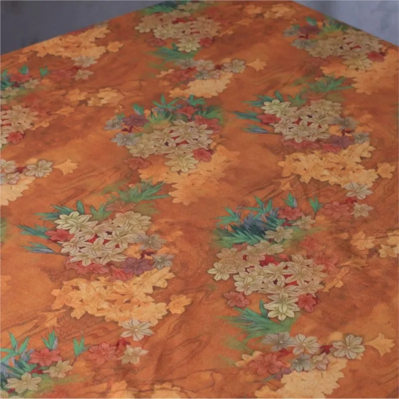 

New Chinese-style cotton clothing fabric velvet spray-painted digital printed home textiles