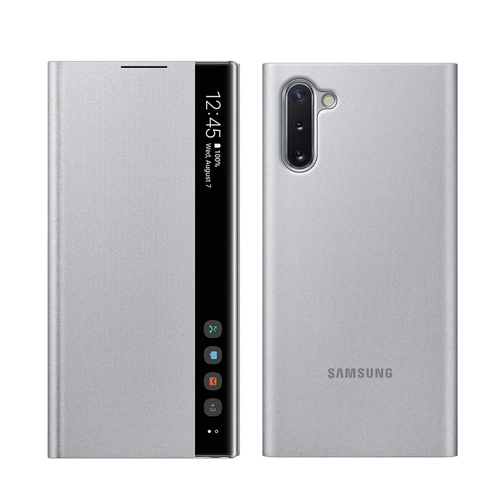 For Samsung  Clear View Cover For Samsung Galaxy Note10 5G Note10 Mirror Cover Clear View Phone Case