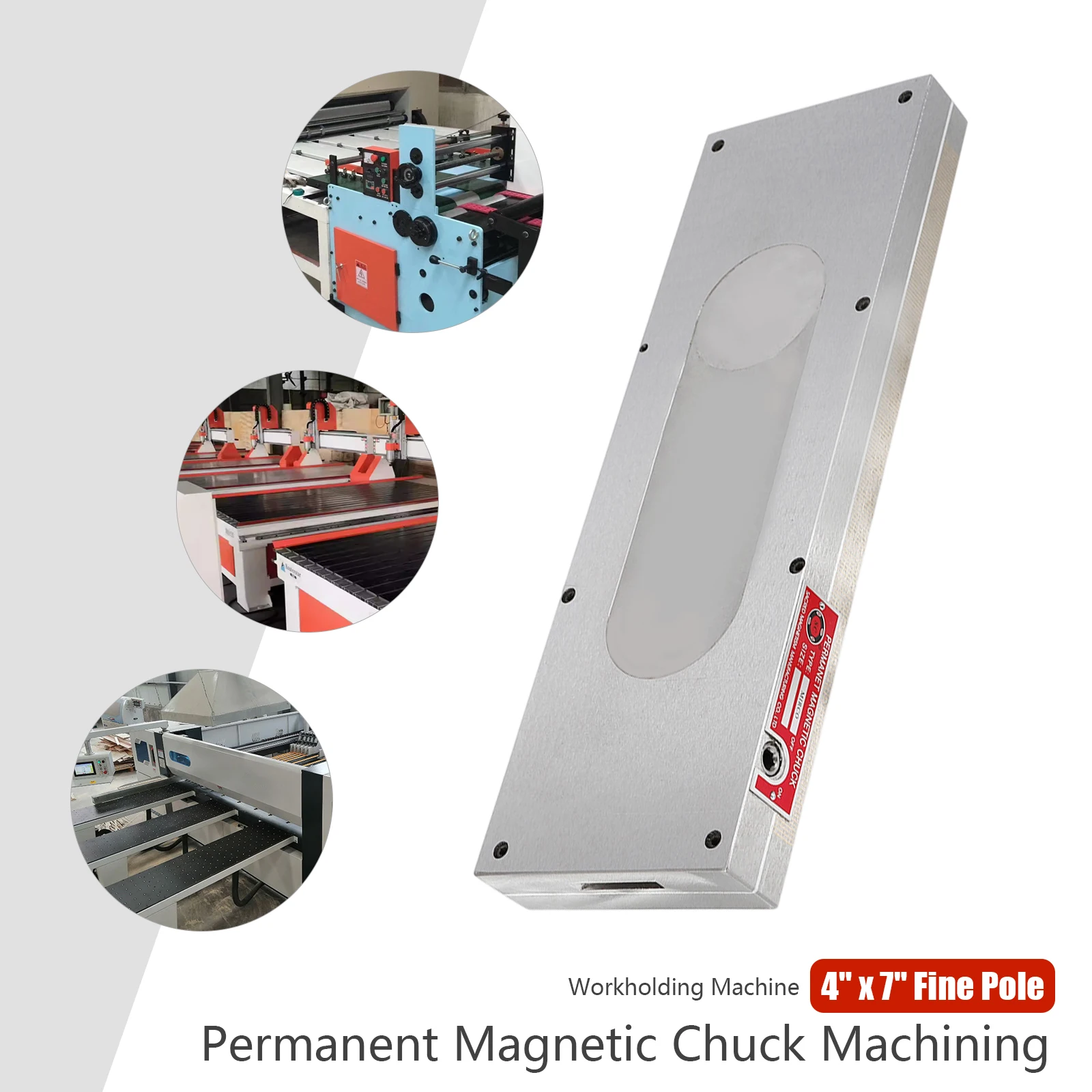 Imagem -02 - Permanent Magnetic Chuck Usinagem Workholding Machine Kits Pólo Fino x 7