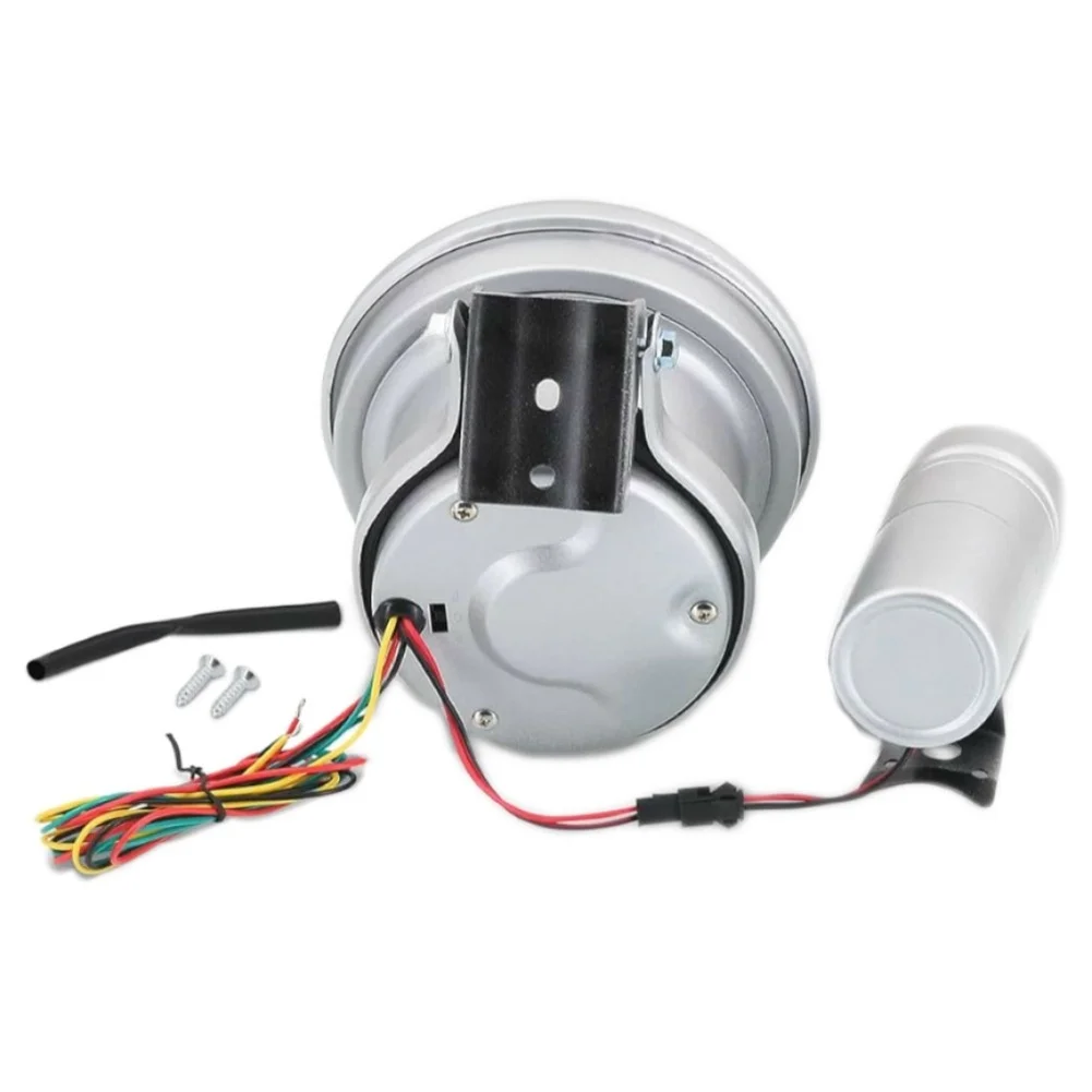 Automotive Tachometer with 5 Inch Backlit Screen and Customizable Shift Point Indicator for 12V Racing Car Dashboards