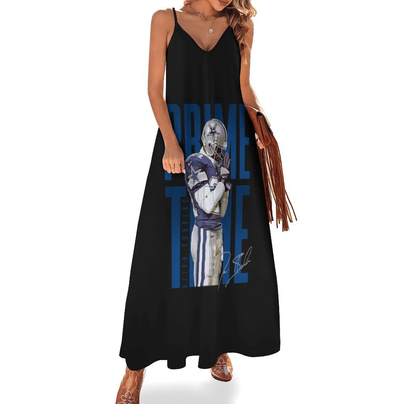 

deion sanders Sleeveless Dress summer dress woman 2025 trendy evening dress ladies