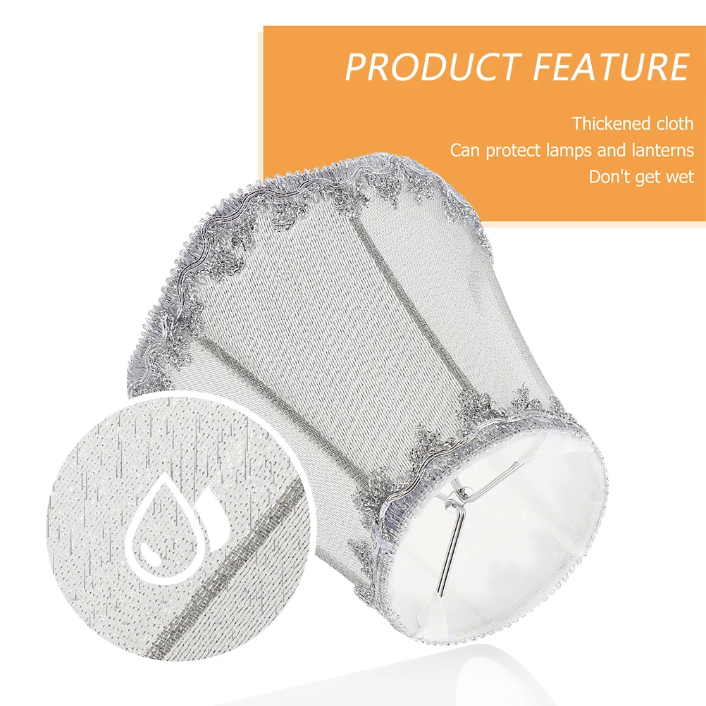 

2Pcs Stylish Cloth Art Lamp Shades Long Lasting Diffuse Light Home Decoration Lamp Shades Cloth Light Cover Elegant Lampshade