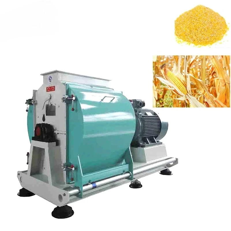Corn Wheat Grinder, Grain Feed Hammer Mills Grinding Machine Crusher Price for Sale 22kw