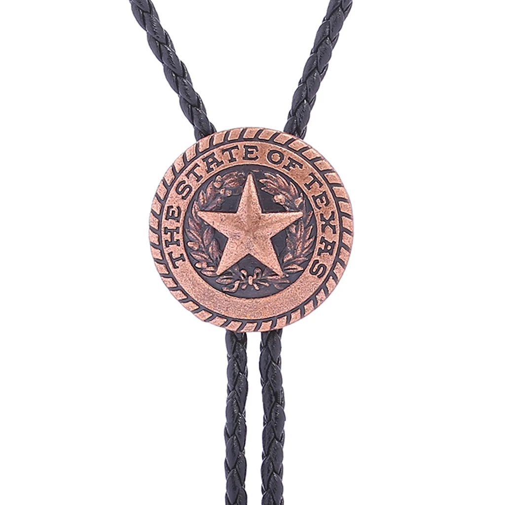 

New TEXAS pentagram bolo tie