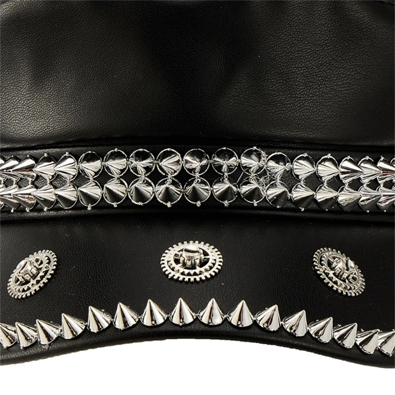 スタイリッシュなパンク野球帽金属スタッド通気性綿調節可能な音楽祭や夏の外出