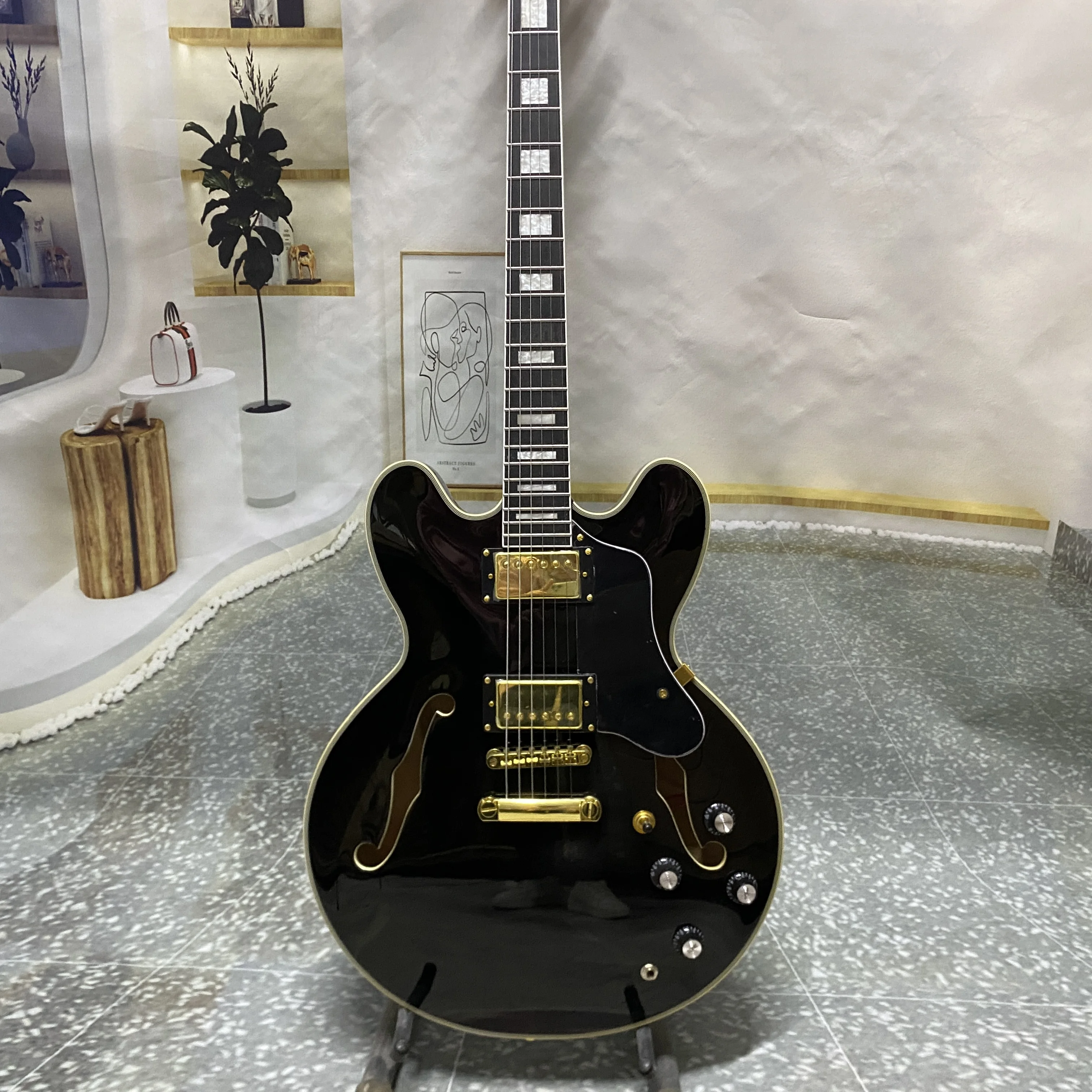 Semi-hollow ES335 Electric Guitar Maple body mahogany neck HH pickup 22 frets 6 string quality guaranteed fast delivery