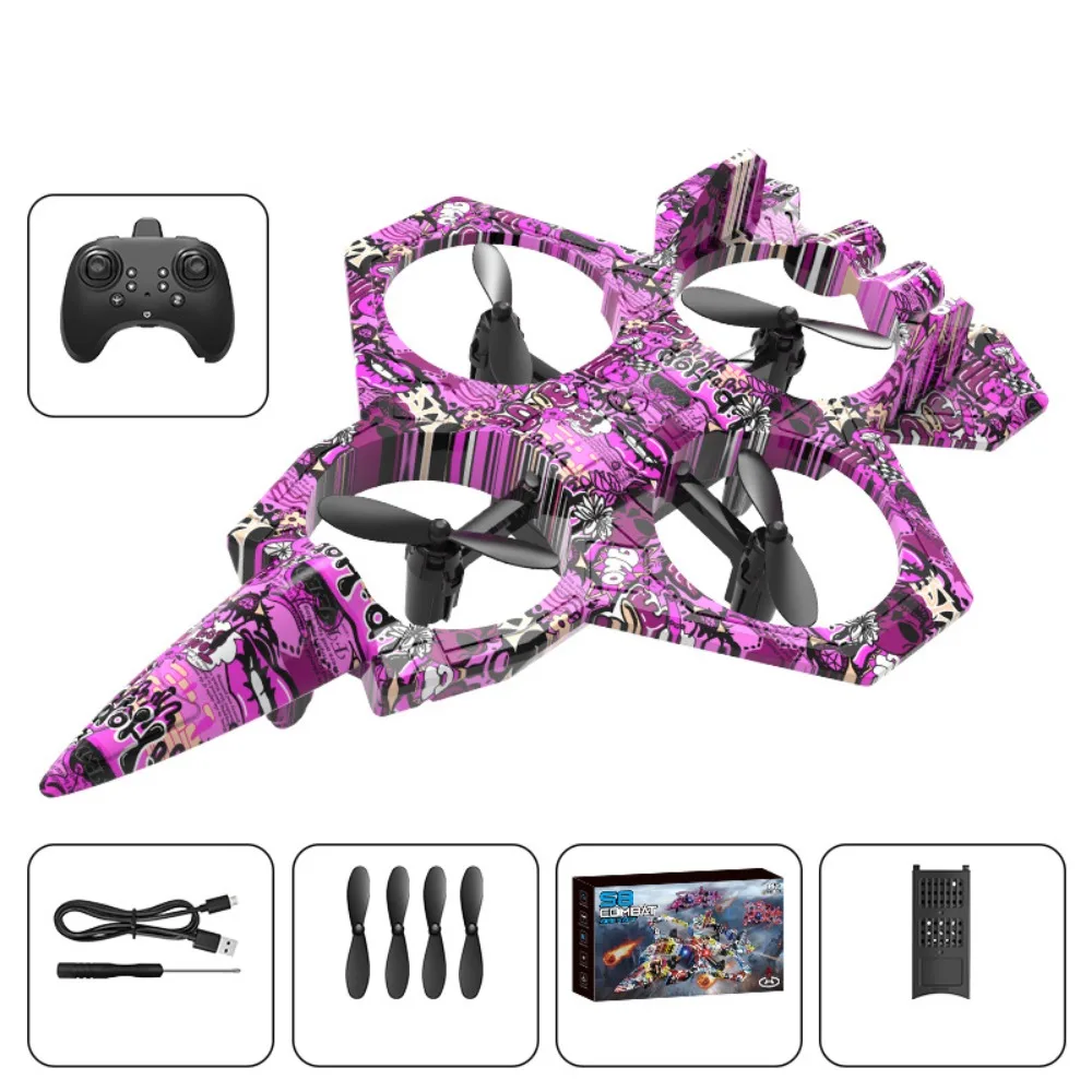 

EPP Foam Remote Control Foam Fighter RC Drones Gravity Sensing Four Motor Helicopter Toy 2.4G Stunt Durable RC Hobby Jet Plane