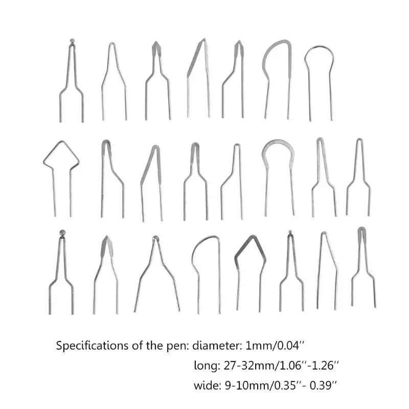 23pcs High Impedance Heating Wire Replacement Carving Pyrographic Tip Dropshipping