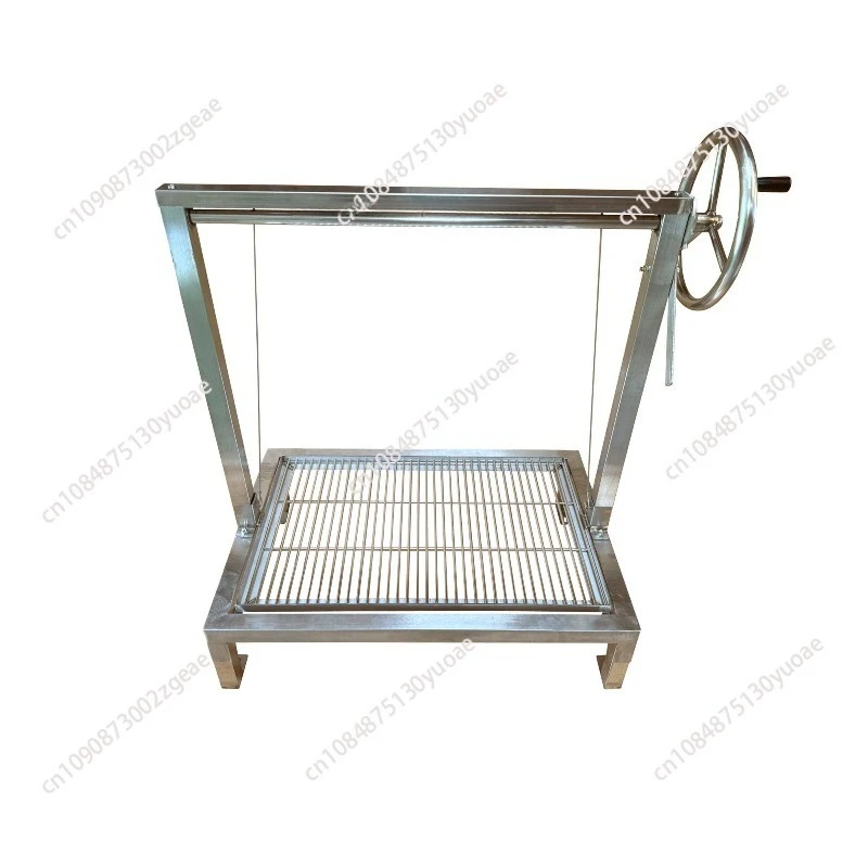 Built-in charcoal grill Argentine grill kit for wood or charcoal grilling