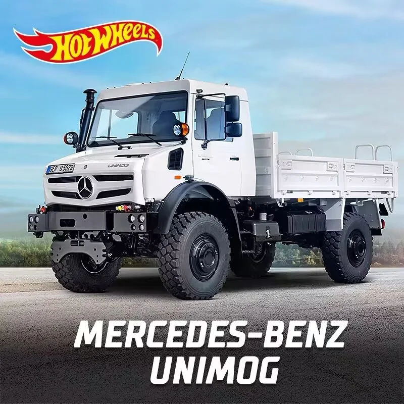 

HotWheels 1:64 Unimog 1300 Pickup Alloy Car Model Diecasts Metal Off-road Vehicles Car Model Simulation Collection Kids Toy Gift