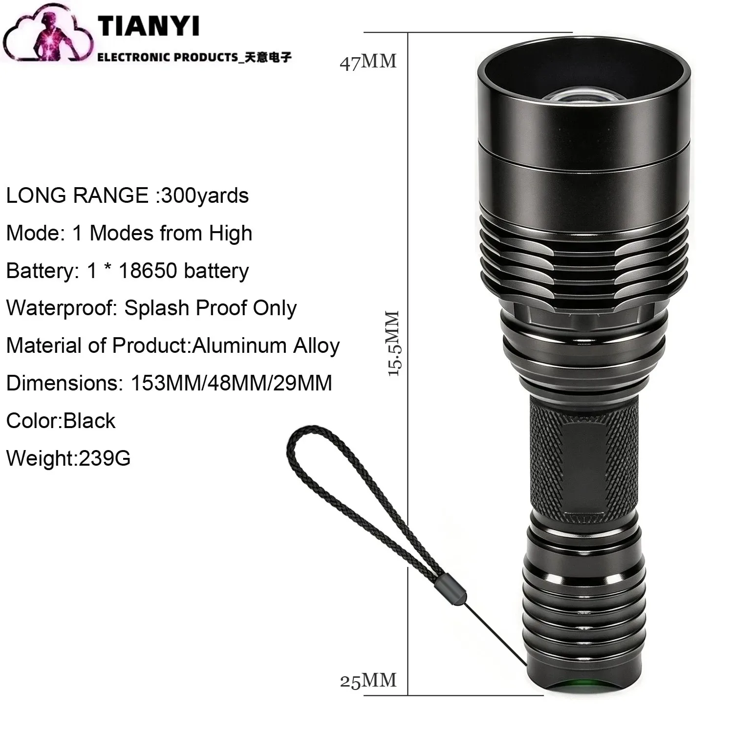 IR Hunting Flashlight 10W Infrared Radiation IR 850nm/940nm Torch Night Vision Zoomable Focus Lantern+18650+Charger+Switch+Mount