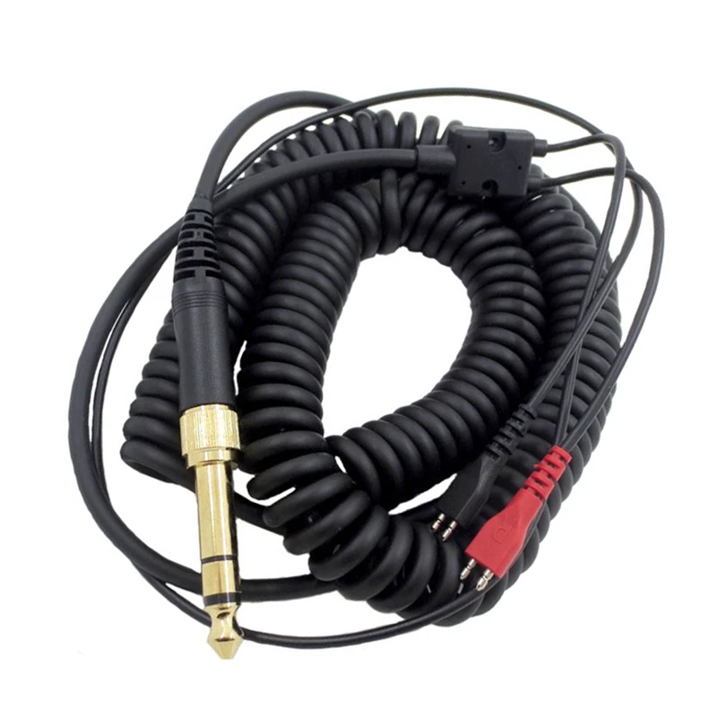 Coiled Headphone Cable With 3.5MM And 6.5MM Plug Replacement Audio For Senhai HD25/560/540/480/430/250 Headphones