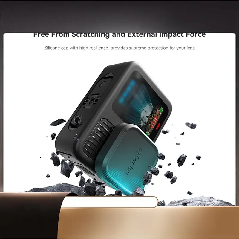 AMAGISN Silicone Lens Cap Lens Protective Case Cover For Gopro Hero 13 Camera Accessories-X64A