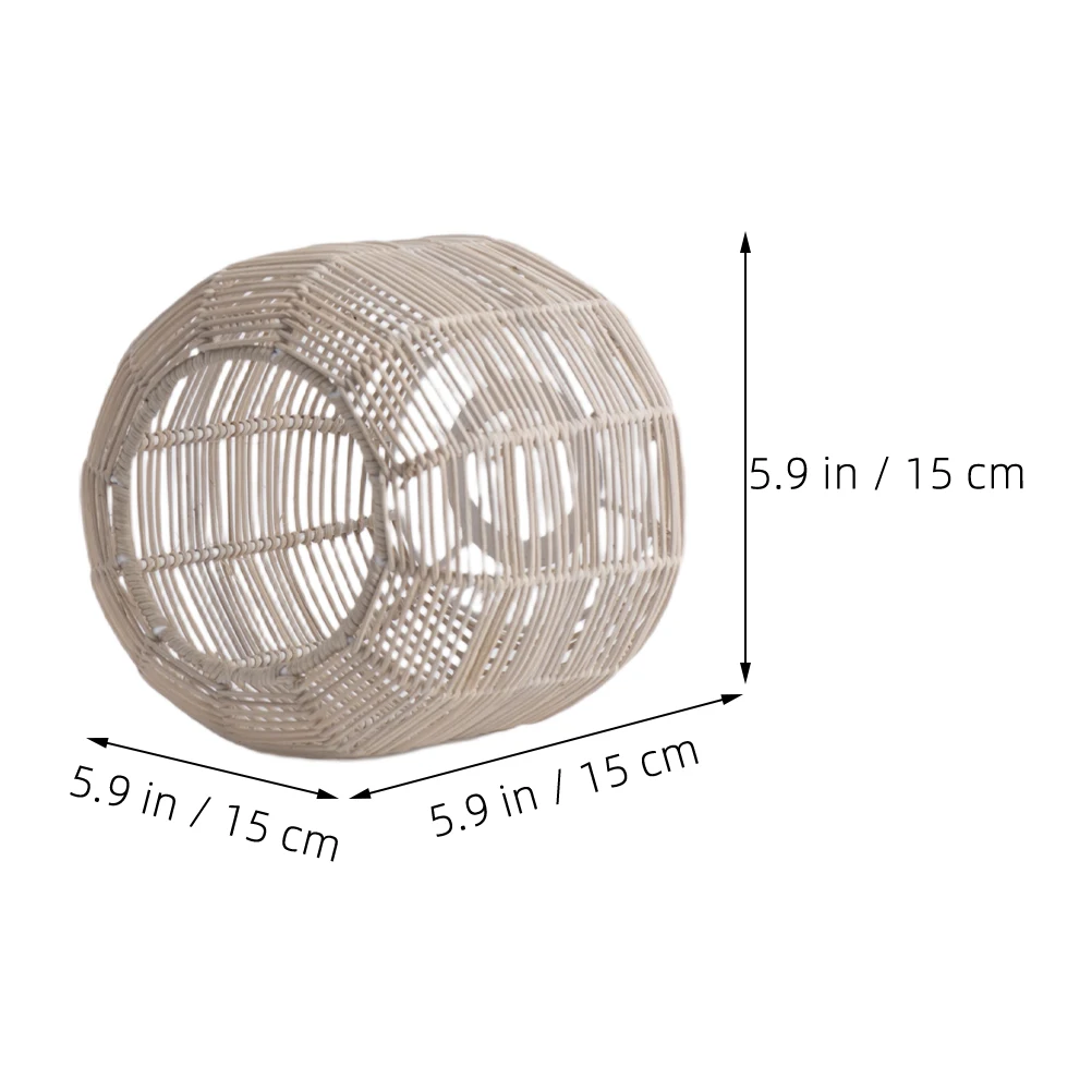 Sostituzione moderna dell'ombra della lampada a sospensione in rattan intrecciato per la cucina, la sala da pranzo, piccoli paralumi decorativi, design in rattan di ferro