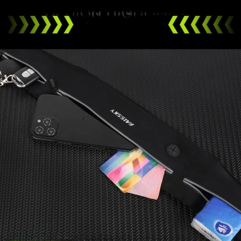 HAISSKY fermeture éclair poche taille sacs de course pour iPhone 17 16 15 14 13 Pro Max 17 Air 16E 14 Plus ceinture ceinture élastique taille Pack