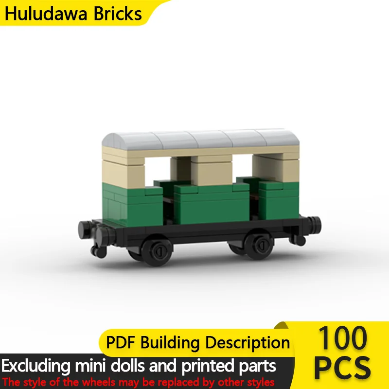 

Модель городской автомобиль MOC, строительные кирпичи, поезд, карета, модульная технология, детские праздничные подарки, сборные игрушки, костюм